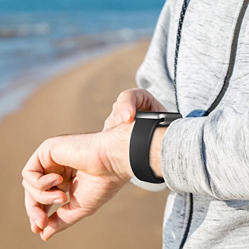 Sport Bands Compatible with Apple Watch Bands 38mm 40mm 41mm 42mm 44mm 45mm 49mm,Soft Silicone Waterproof Strap for iWatch Ultra2 Series 9 Ultra 8 7 6 5 4 3 2 1 SE Women Men