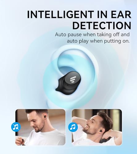 Edifier TWS1 Pro 2 Active Noise Cancellation Earbuds, 42dB Depth ANC, AI-Enhanced Calls with 4 Mics, in-Ear Detection, Fast Charging, Bluetooth 5.3