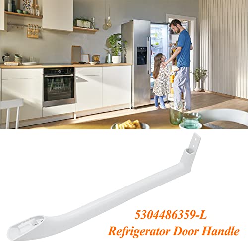 5304486359 Refrigerator Door Handle 16 3/4" Replace 5304506469 5304504507 5304497105 AP6036330 242059504 Freezer Side FFTR1814QW4A FFTR1821QW0 FFTR1821QW1 FFTR1814QW3 LFTR1814LWK by Romalon