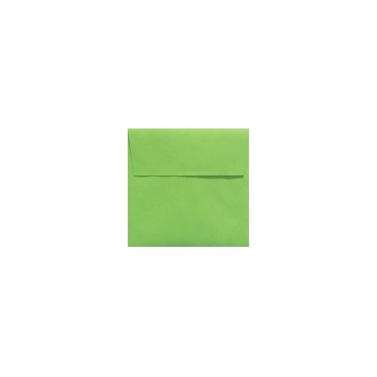 LUXPaper Square Invitation Envelopes | Peel & Press | 5" x 5" | Limelight Green | 80lb. Text | 50 Qty