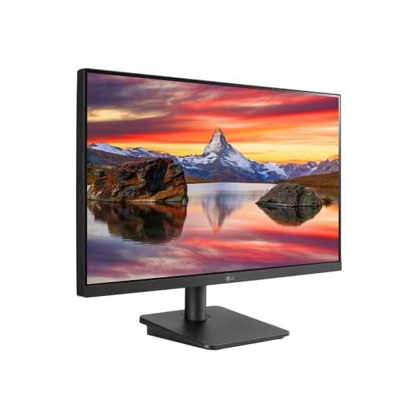 LG FHD (1920 x 1080) 24 Inch Computer Monitor, IPS, AMD FreeSync, 3-Side Borderless Design, 75Hz, 5ms, Reader Mode, Smart Energy Saving, OnScreen Control, HDMI, D-Sub, 24MP400-B, Black