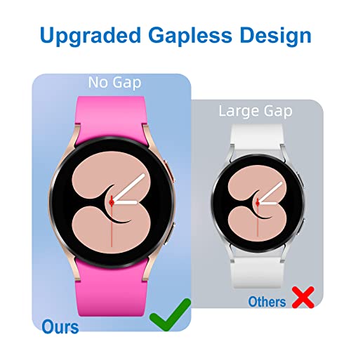 Lerobo 5 Pack No Gap Bands Compatible with Galaxy Watch 7/6/5/4 Band 44mm 40mm/Watch 5 Pro Band/20mm Soft Silicone Sport Strap for Galaxy Watch 6 4 Classic 46mm 43mm 47mm 42mm Replacement Women Men