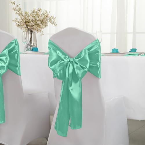 Horbaunal 24 Pack Light Pink Satin Table Runner 12 x 108 Inch, Smooth Table Runners for Wedding Banquets Birthday Party