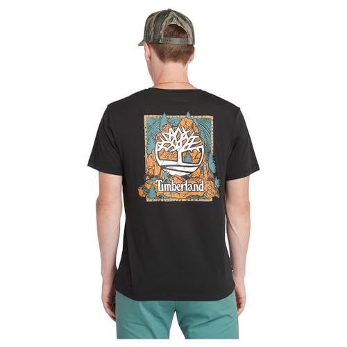 Timberland Men's Back Forest Graphic, Black Small