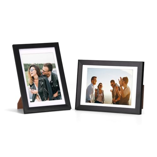 Hoikwo 1 pack 12x16 Picture Frame matted to 8.5x11, for 8.5 by 11 Certificate Document Award with Mat, Display 12x16 Photo Frame without Mat, Only for Wall Hanging