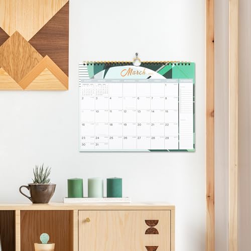 Vibrant Focus 2024-2025 Wall Calendar - 18 Monthly Wall Calendar 2024-2025, July 2024 - December 2025,8.5" x 11", 2024-2025 Calendar with Twin-Wire Binding, Hanging Hook, Blocks and Julian Dates (2024-2025 Wall Calendar)