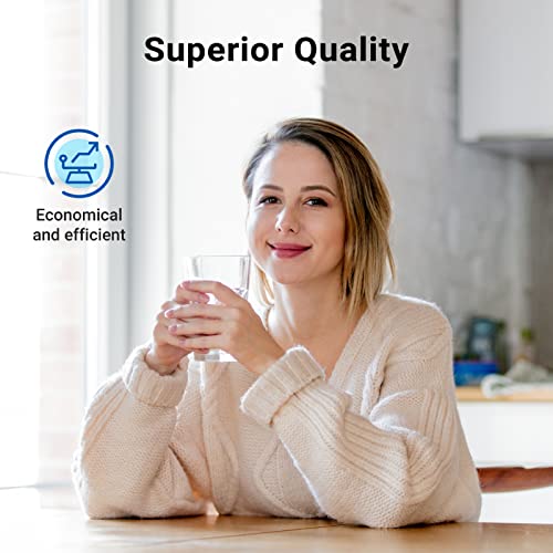 AQUA CREST AQF-FF38 Replacement for W10295370A, Everydrop® Filter 1, EDR1RXD1, EDR1RXD1B, P8RFWB2L, P4RFWB, Kenmore® 46-9081, 46-9930, Refrigerator Water Filter, 1 Filter