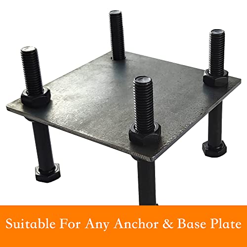 Jikacok 3-inch Steel Plate with Holes. 4 PCS 3"x3"Steel Plate Made from Premium 9 Gauge A36 Hot Rolled Mild Steel. Laser Cut Metal Plate with Smooth Edges. Weldable & Paintable Steel Plates.