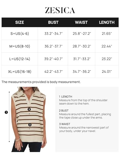 ZESICA Women's Summer Sweaters Vest 2024 V Neck Cap Sleeve Sleeveless Ribbed Knit Spring Tank Tops,Apricot,Small