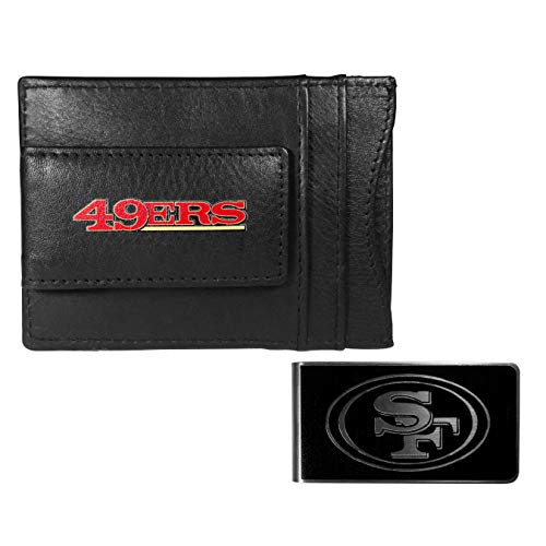 Siskiyou Sports NFL Cleveland Browns Unisex Leather Cash & Cardholder & Black Money Clip, Black, One Size