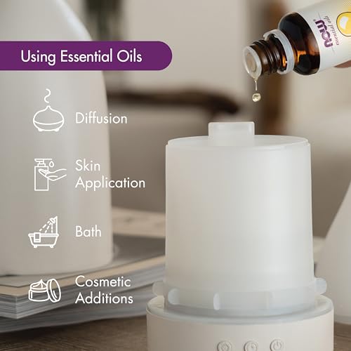 NOW Essential Oils, Peppermint Oil, Invigorating Aromatherapy Scent, Steam Distilled, 100% Pure, Vegan, Child Resistant Cap, 1-Ounce