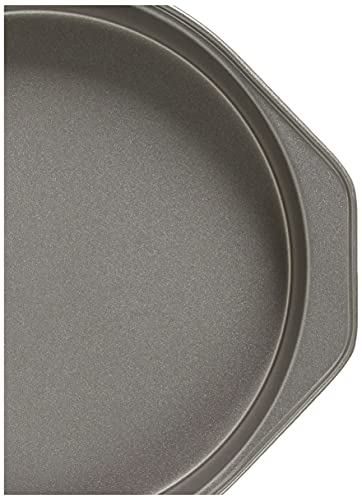 Amazon Basics Nonstick Round Baking Cake Pan, 9 Inch, Set of 2, Gray, 10.7x9.7x1.5cm