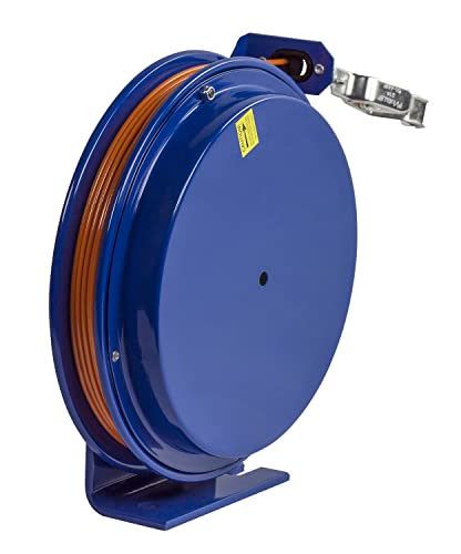 Coxreels - SD-35 Retractable Static Discharge Cable Reel - EZ-SD Series - Non Combustible Grounding Reel for Electrical Work - Galvanized Cable - Fits 35 Inch Hose - 11x3.88x11.5 Inches