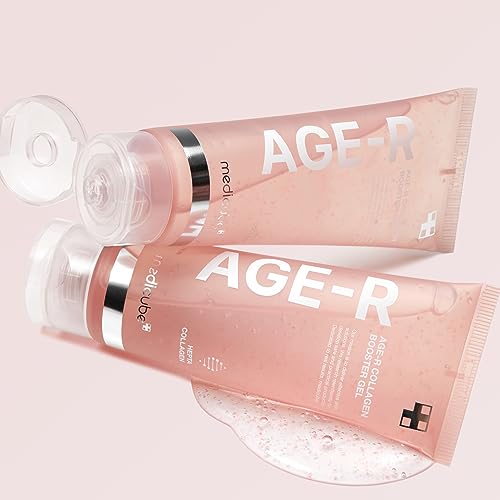 Medicube Age-R Collagen Booster Gel Serum for Skin Care Devices - Filled With Collagen Radiance Capsules - Visible Skin Elasticity and Moisturizing Care - Hypoallergenic Korean Skin Care