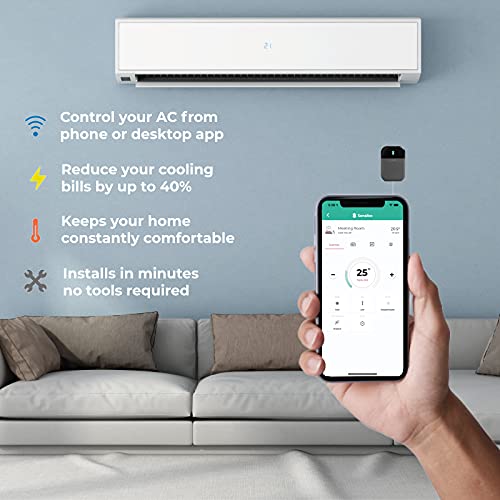 Sensibo Sky, Smart Wireless Air Conditioner Controller. Quick & Easy DIY Installation. Maintains Comfort with Energy Efficient. Automatic Wifi Thermostat Control App. Google, Alexa and Siri Compatible