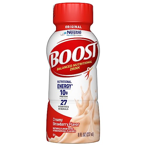 BOOST Original Ready to Drink Nutritional Drink, Creamy Strawberry, 8 fl oz (Pack of 24)