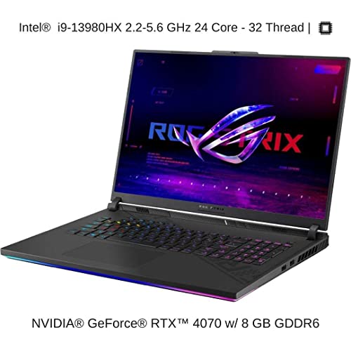 HIDevolution ASUS ROG Strix G18 G814JI 18" QHD+ 240Hz, 2.2 GHz i9-13980HX, RTX 4070, 64 GB DDR5 RAM, 4 TB PCIe SSD, Windows 11 Pro