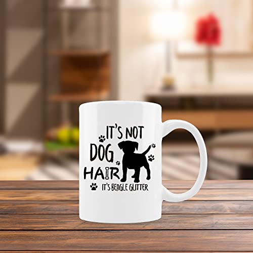 kunlisa Funny Newfie Mug Cup,It's Not Dog Hair It's Newfie Glitter Ceramic Mug-11oz Coffee Milk Tea Mug Cup,Gifts For Dog Lovers Newfie Mom Dog Mom Women Men Teen Girls,Pet Lovers Coworkers Gifts