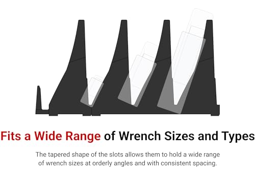 TEKTON 40-Tool Modular Wrench Organizer Set (Red) | OTM92240 | Made in USA