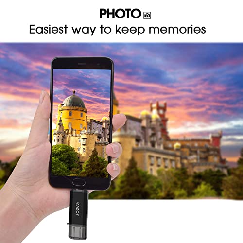 Type C Flash Drive, 2 in 1 OTG USB C+ USB 3.0 Dual Drive Waterproof Memory Stick with Keychain Metal for Computer, MacBook,Google's Chromebook Pixel,Samsung Galaxy (TYPE-C32GB)