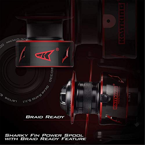 KastKing Sharky Baitfeeder III Spinning Fishing Reel,Size 3000