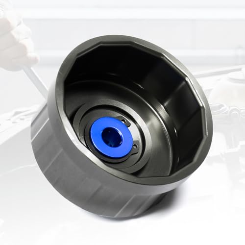 PESIKO 64.3mm 14 Flute Oil Filter Wrench for Toyota, Lexus and Scion Large Capacity Engines, Precision Machined Aircraft Aluminum Oil Filter Removal Tool for Easily Remove Oil Filter