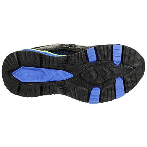 Skechers Boy's Hydro Lights Sneaker, Charcoal/Orange, 3 Little Kid