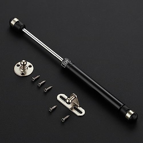 Ravinte Hardware 4 PCS Gas Struts for Cabinet 10 Inch Gas Strut Lift Supports Hinges for Lid Stay Kitchen Cabinet Black Gas Shocks Lift Support 100N/22.5 LB Soft Open Doors Lift Gas Struts