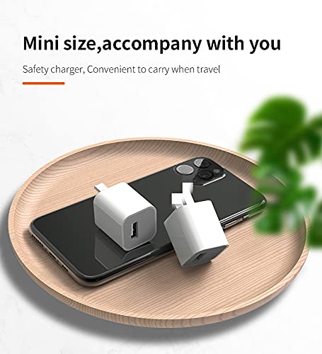 USB Wall Charger,Small iPhone Charger Box,Travel Plug Cube 5W Power Adapter for iPhone SE 2020/12 Pro Max/11 Pro Max/XR/X/8 Plus/7/6S/6S/6/5,Galaxy S7/S6/S5 Edge,LG,HTC,Huawei,Moto,Kindle