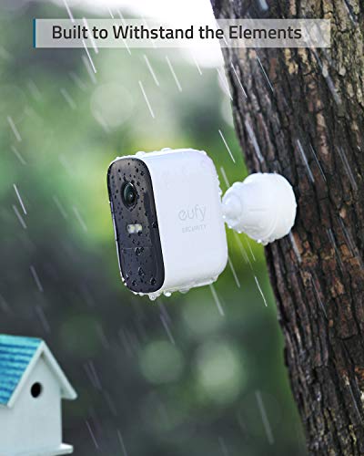 eufy security, eufyCam 2C Pro 2-Cam Kit, Wireless Home Security System with 2K Resolution, 180-Day Battery Life, HomeKit Compatibility, IP67, Night Vision, and No Monthly Fee.