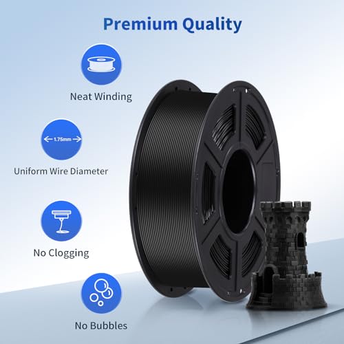 ANYCUBIC PLA 3D Printer Filament Bundle 4KG, 3D Printing PLA Filament 1.75mm Dimensional Accuracy +/- 0.02mm, 4 Pack 1KG Spool (2.2 lbs), 2 Pack of Gray & 2 Pack of White