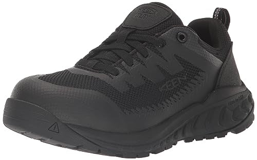 KEEN Utility Women's Arvada Low Height Composite Toe Breathable Industrial Work Sneakers, Sea Moss/Desert Sage, 7.5