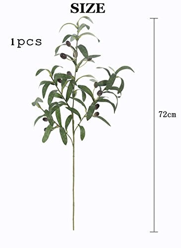 JAROWN Artificial Olive Branch Stems 5pcs 28 Inch