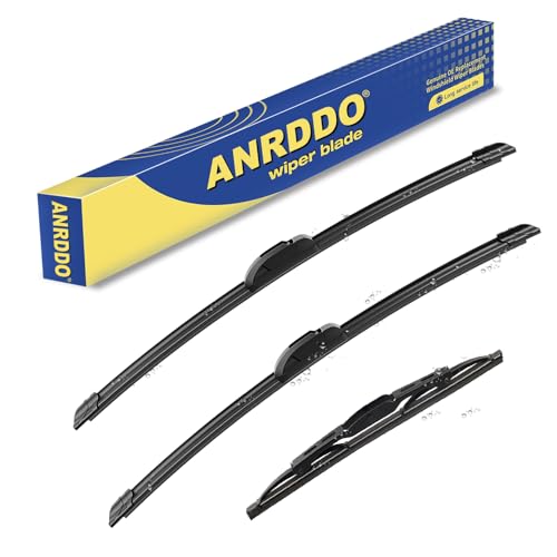 3 wipers Replacement For 2011 2012 2013 2014 2015 2016 2017 BMW X3, Windshield Wiper Blades Original Equipment Replacement - 26"+20"+13" (Set of 3) Side Lock