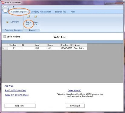 EzW2Correction 2024: Form W-2C, W-3C Software (basic version)