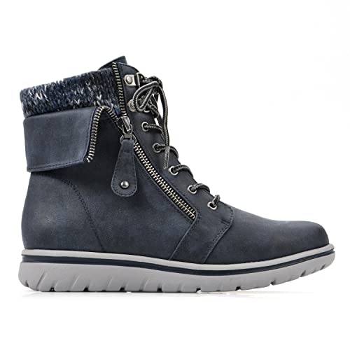 CLIFFS BY WHITE MOUNTAIN Women's Shoes Hope City Hiker Boot, Tan/Fabric/Sweater, 9 M