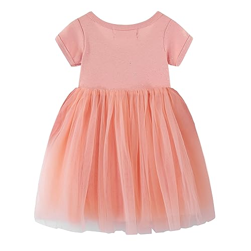 LittleSpring Summer Tutu Dress for Toddler Girls Tulle Solid Dresses Green 2T