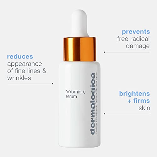 Dermalogica Biolumin-C Serum, Vitamin C Dark Spot Serum for Face with Peptide and AHA - Exfoliates and Reduces Sign of Skin Aging, 1 Fl Oz