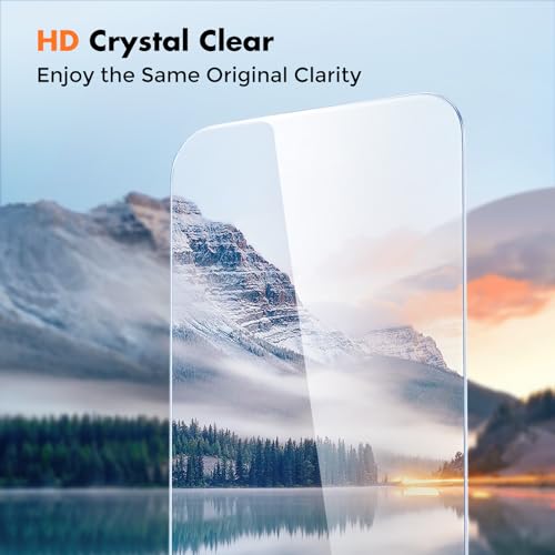 UNBREAKcable Shatterproof Tempered Glass Screen Protector for iPhone 15 [2-Pack] [99.99% HD Clear] [Easy Installation Frame] [9H Hardness] for Apple 6.1”