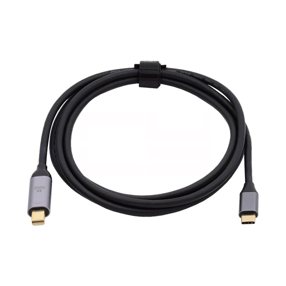 JSER USB 3.1 Type C USB-C to Mini DisplayPort DP Male 4K Monitor Cable for MacBook & Laptop 1.8m