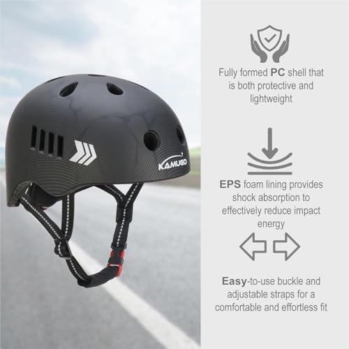 KAMUGO Toddler Helmet Kids Bike Helmet for Girls Boys Ages 2-8 Years,Toddler Bicycle Helmet Suitable for Skateboard Scooter Roller Skating Inline Roller Skating