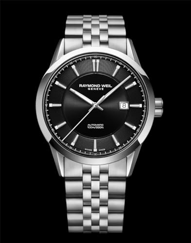 RAYMOND WEIL Freelancer Men's Automatic Watch, Black Dial, Stainless Steel, 42 mm, (2731-ST-20001)