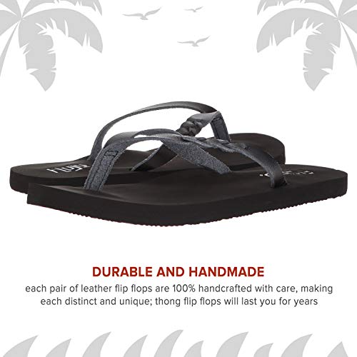 FLOJOS Women's Serenity Flip-Flop, Champagne, 5