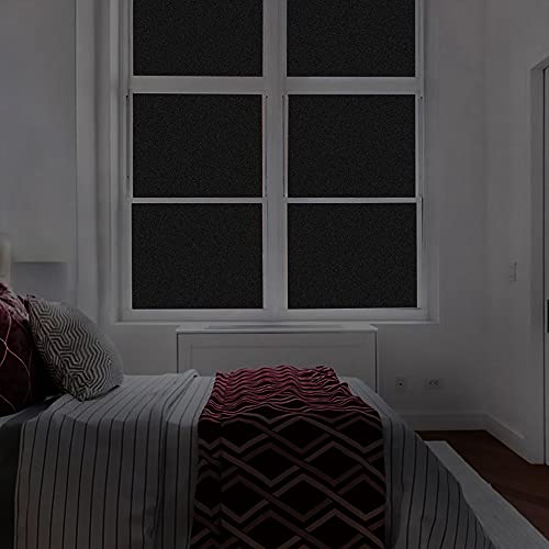 Finnez Window Privacy Film Frosted Glass Electrostatic Privacy Window Film Privacy Protection Window Stickers Anti-UV for Home Living Room Bedroom (35.4" x 78.7")