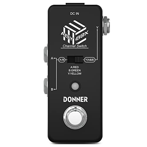 Donner Triple Looper Guitar Pedal, 90 mins Looping Time Loop Pedal with Screen, 3 Loops Looper Pedal with Unlimited Overdubs Undo/Redo