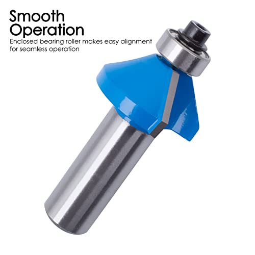 KOWOOD Router Bits Sets of 24A Pieces 1/2 Inch Shank Router Bit Set T Shape - for Commercial Users and Beginners…