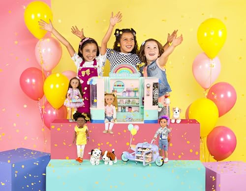 Glitter Girls Sweet Shop Toy Food - Candy Shop Playset With 237 Pieces For 14 Inch Dolls - Pretend Play Toys For 3+ Year Old Girls