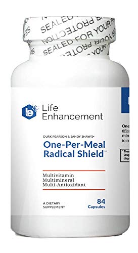 Life Enhancement One-Per-Meal Radical Shield - Multi-Antioxidant, Multivitamin and Multimineral Supplement - 84 Servings