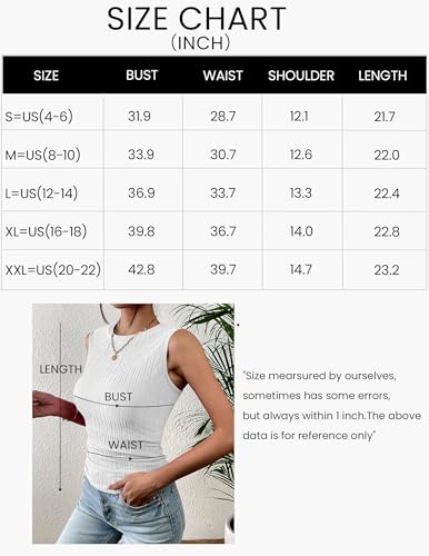 Zeagoo Fitted Tops for Women High Neck Ribbed Thick Strap Tight Slim Basic Tank Tops Brown