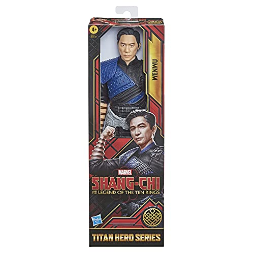 Marvel Hasbro Titan Hero Series Shang-Chi and The Legend of The Ten Rings Action Figure 12-inch Toy Wenwu for Kids Age 4 and Up, Black